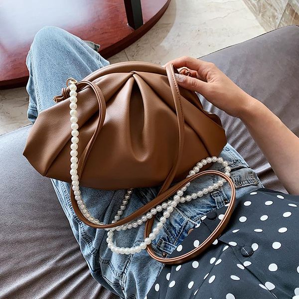 

evening bags bag for women retro cloud soft leather hobos single shoulder purses crossbody luxury handbag and purse day clutch