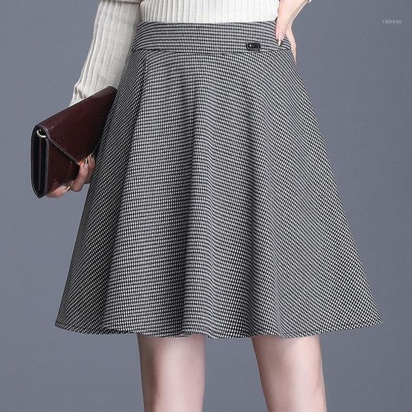 

skirts 2021 summer slim plus size high waist umbrella skirt simple black all-match casual women a-line short