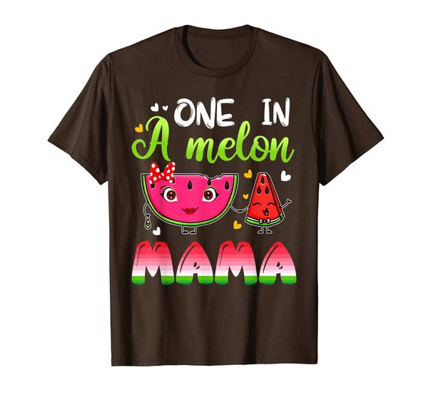 

one in a melon mama shirt funny watermelon t-shirt, White;black