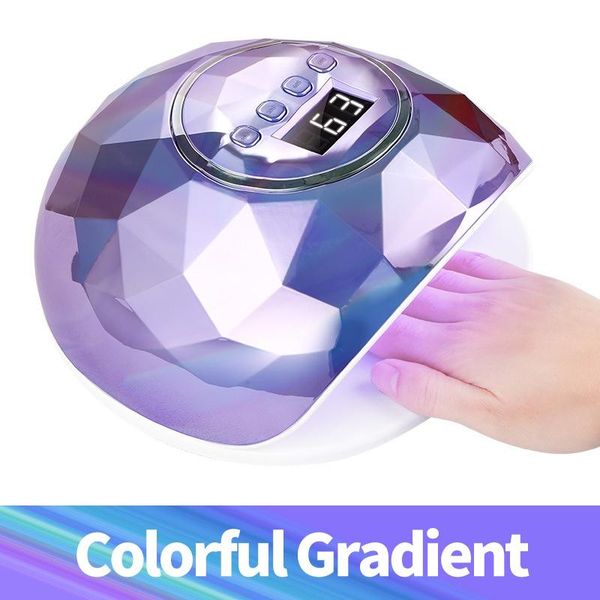 

nail dryers uv led lamp dryer curing all types gel 39 leds drying polish art manicure tools colorful gradient shell design