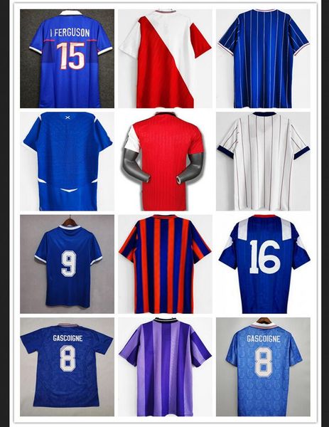 

retro soccer jerseys gascoigne 1982 1984 82 83 84 86 87 90 92 93 94 95 96 97 99 2001 02 03 mccoist albertz classic vintage jersey zhu, Black;yellow