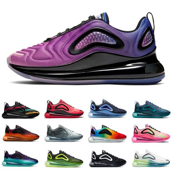 

2022 720 mens running shoes sneakers bubble pack ii university flash triple black sea forest pistachio frost oreo obsidian be true men women