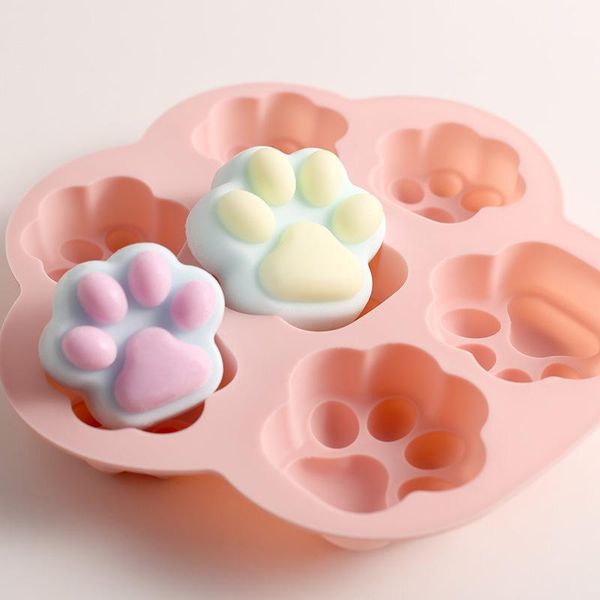 

craft tools silicon mold for soap making cartoon cat claw bear cake baking chocolate silicone decorating