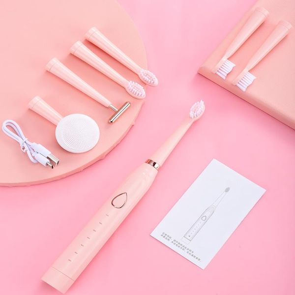 

smart electric toothbrush soft hair 6-gear usb charging ultrasonic vibration