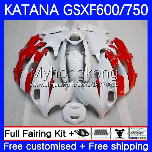 Bodykit für Suzuki KATANA GSXF750 GSXF 600 750 CC GSX600F 03 04 05 06 07 Fabrikrot 18No.50 600CC GSX750F GSXF-750 GSXF600 750CC 2003 2004 2005 2006 2007 OEM-Verkleidungen