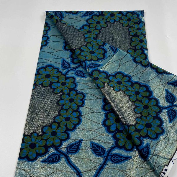 

nigerian grand wax fabric 100% cotton real prints new ankara soft pagne stuff 6 yards great design for sewing wedding dress, Black;white