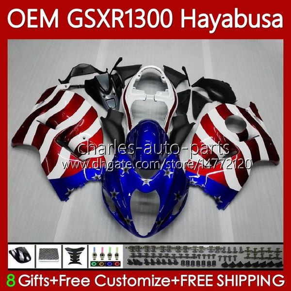 Впрыскивание флага США для Suzuki Hayabusa Body GSXR-1300 GSXR 1300 CC 08-19 77NO.155 1300CC GSXR1300 08 2008 2009 2010 2011 2012 2012 2013 GSX R1300 14 15 16 17 18 19