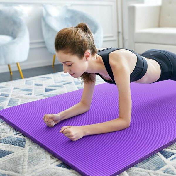 

183*61*0.8cm yoga mat non-slip carpet beginner exercise pilates 8mm thick comfortable foam suitable mats