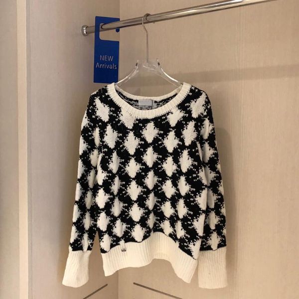 

women's sweaters early autumn high set brand fashion quality court retro knitting long-sleeve sweater embossed craft jumper yh168308110, White;black