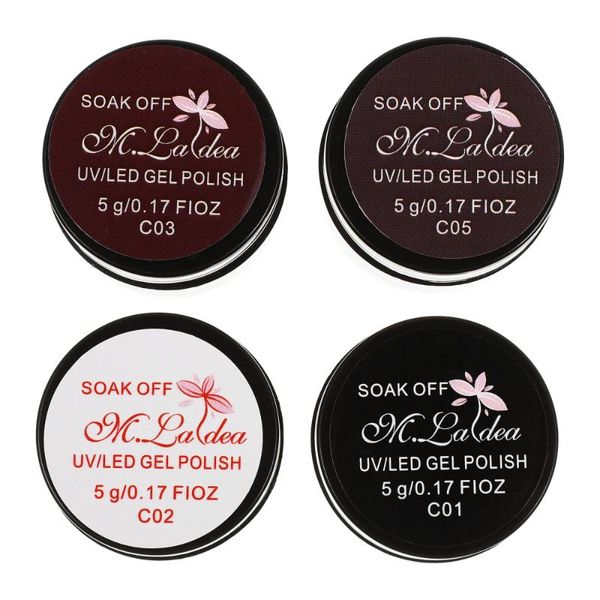 

nail gel 4pcs creative uv polish safe manicure beauty salon tool, Red;pink