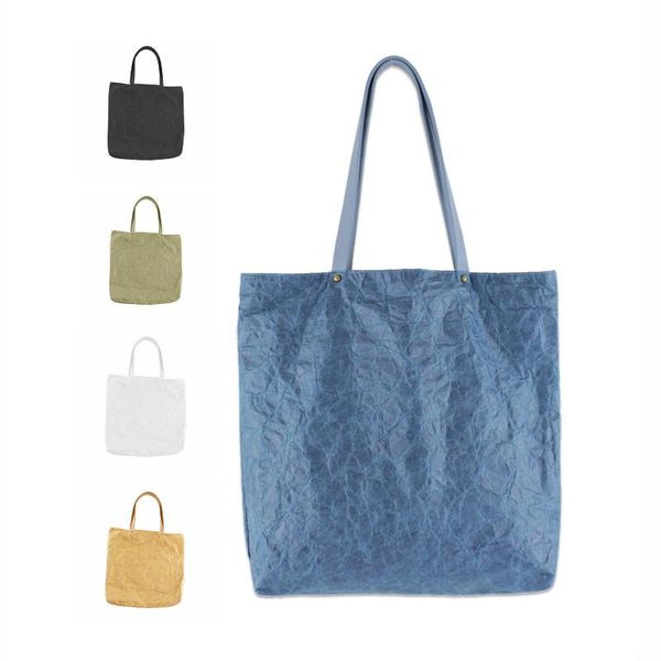 

storage bags women simple kraftpaper canvas vintage retro pleated casual stylish practical convenient multifunctional shoulder bag handbag