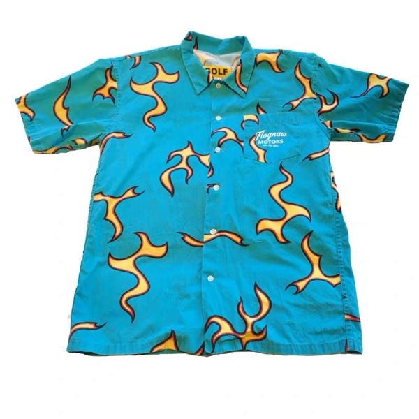 

golf wang flame shirt button up a7jg, Black