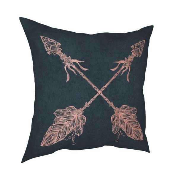 

pillow case arrow geometric square pillowcase polyester printed decor for car cushion cover wholesale 18"