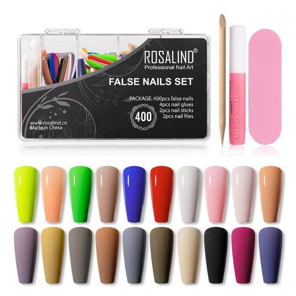 

nail art kits wearing patch set diy false kit professional long trapezoid matte glossy uv bright surface manicure tools