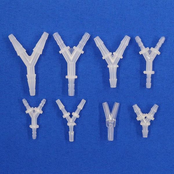 

watering equipments 5~100pcs 2.4~6.4mm y-type tee equal dia plastic hose connectors aquarium pipe fitting fish tank pagoda adapter irrigatio