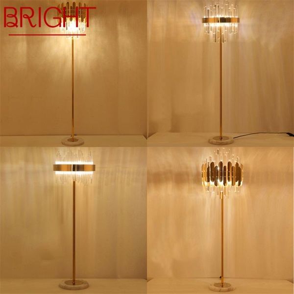 

floor lamps bright light contemporary led luxury crystal decorative for home living room bedroom