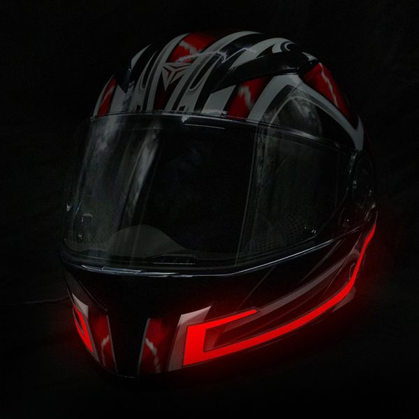 

2021 luminous helmet strip led cold light film head motorcycle lamp