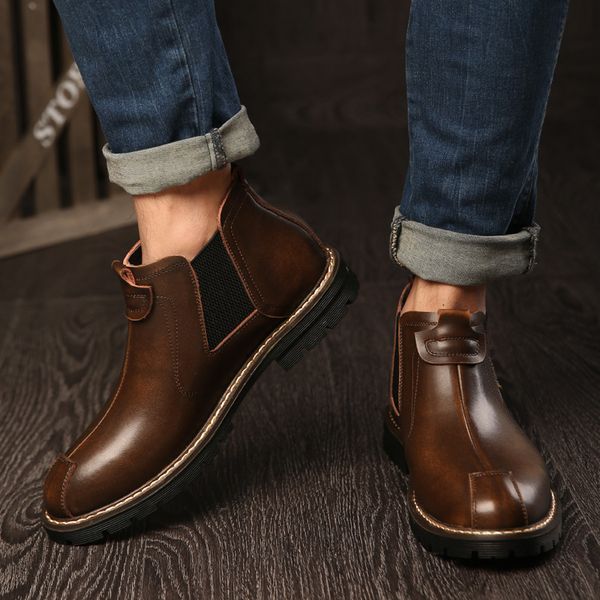 

dress shoes botas masculinas de couro pu alta qualida com cadarÃ§o, novida, moda, retrÃ´, clÃ¡ssico, negÃ³cios, sandÃ¡lia homem, kaferramenta klz, Black