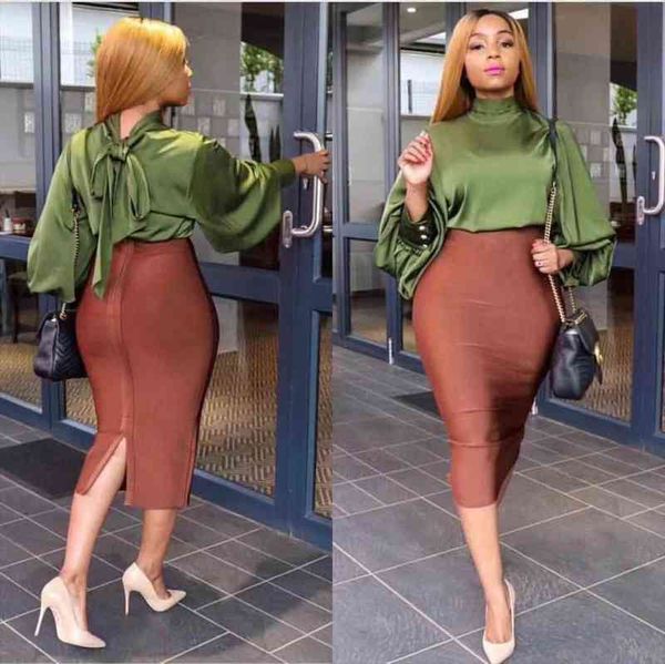 

bandgae skirt elegant pencil skirt celebrity club party wear vintage vestios woman celebrity, Black