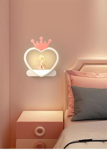 

wall lamp modern led storage lamps cartoon children's bedroom light boy girl bedside bathroom study aisle home decor lights