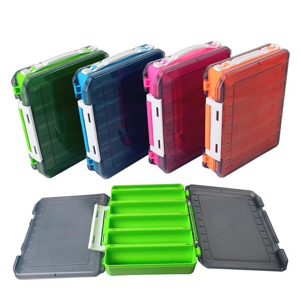 

double sided fishing box accessories lures hooks storage tackle organizer