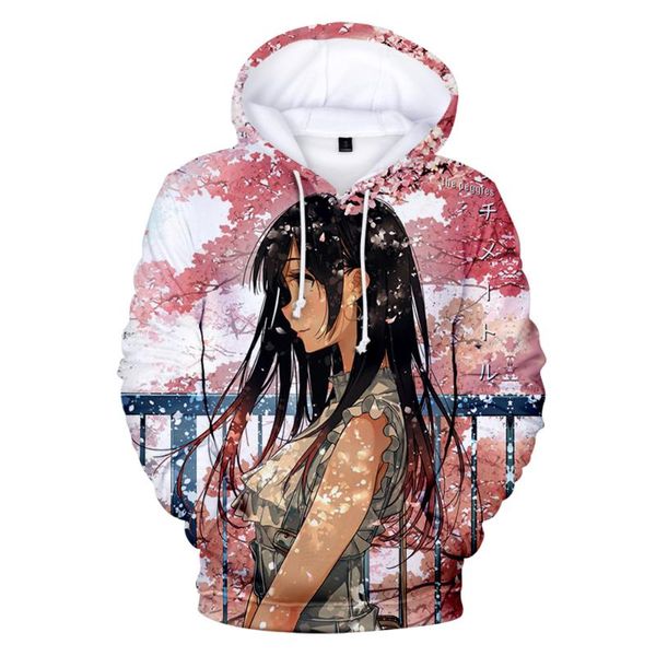 

men's hoodies & sweatshirts casual streetwear clothes boys/girls pullover rentalÂ girlfriend children anime long sleeve hooded sweatshir, Black
