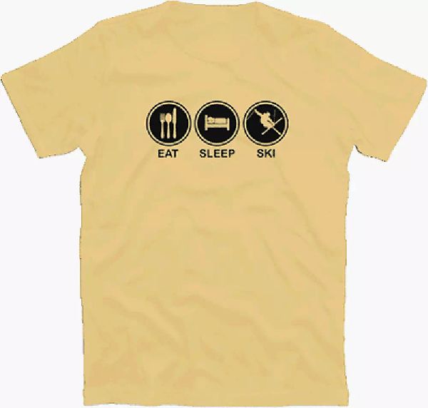 

eat sleep ski snowboard ski skiing cycling t-shirt s-xxxl, White;black