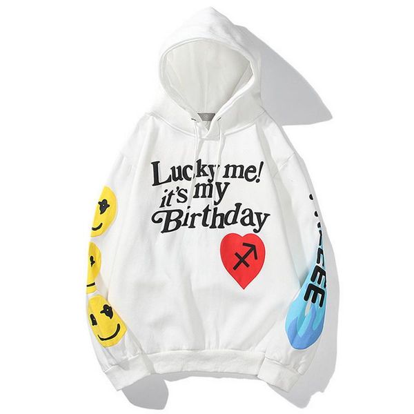 

men's hoodies & sweatshirts dropshiping hoodie lucky me iit's my birthday hoodie- hoodie, thick letter print, Black