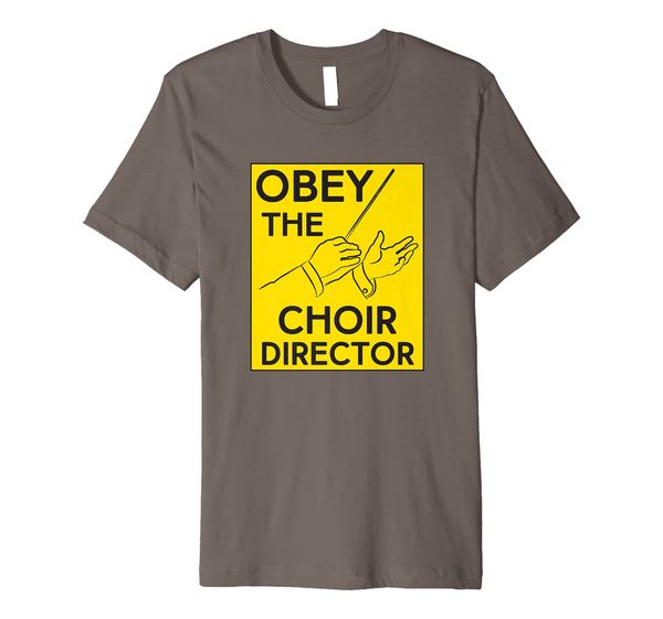 

obey the choir director premium t-shirt, White;black