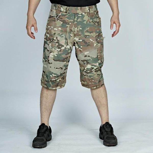 

tactical pants men's shorts camouflage autumn outdoor multi-bag ix7 military fan waterproof quick-drying, White;black