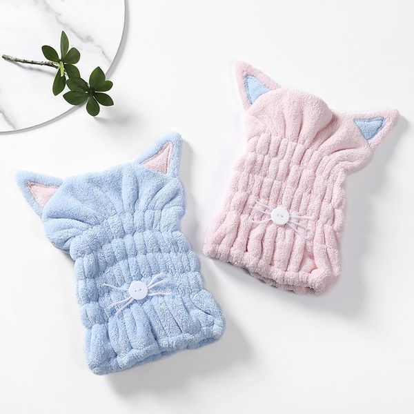 

towel home textile cartoon cat hair women shower towels bathroom microfiber rapid drying
