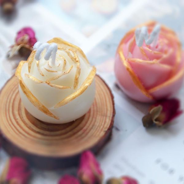 

craft tools 3d crimping flower bud rose silicone mold cake decoration scented candle resin fondant ice