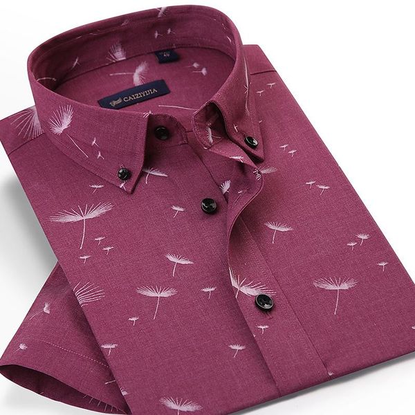 

summer casual beach floral printed shirts for men pocket-less design short sleeve standard-fit button-down thin hawaiian shirt men's, White;black