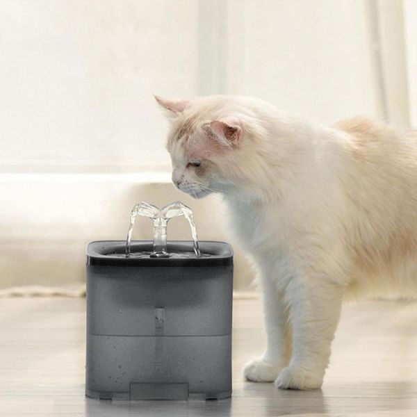 

automatic cat fountain water drinking feeder bowl pet dog dispenser mute electric bowls & feeders