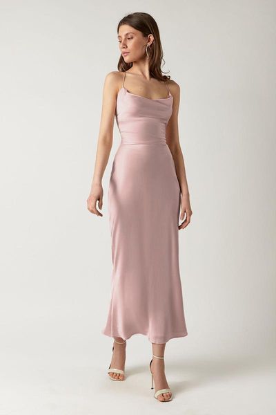 

casual dresses women sexy&club backless a-line dress sleevless square collr pink color elegant prom 2021 autumn fashion, Black;gray