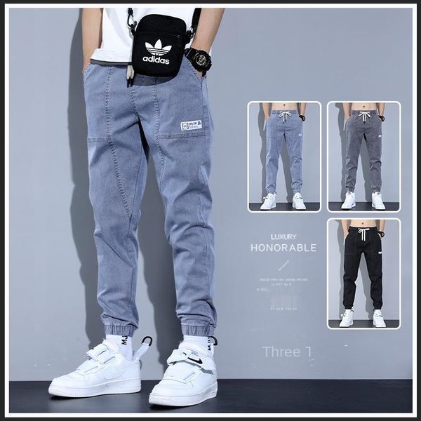 

men's jeans 2021 spring and autumn denim for men casual streetwear mens brand clothing pantalon homme jean, Blue