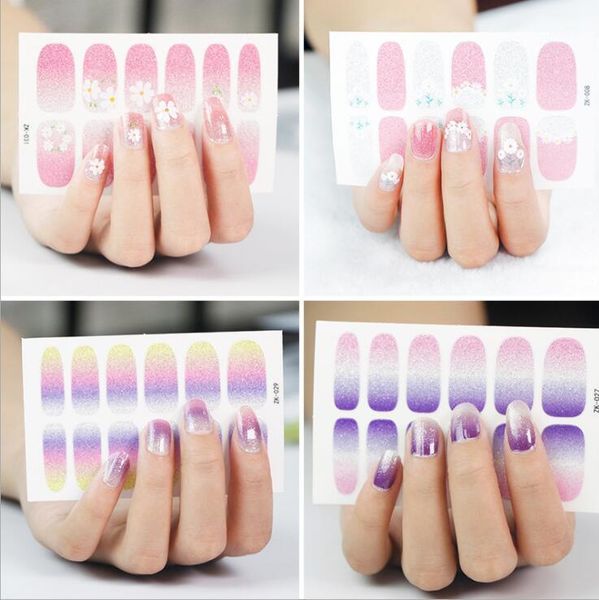 

stick on acrylic nails full cover fake false nail tips detachable art tool1, Red;gold