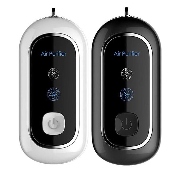 

air purifiers hanging neck purifier stylish personal wearable mini portable built-in fan 160 million negative ion generator