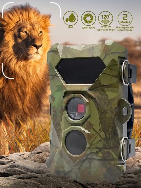 

hunting cameras camera 12mp po trap animal detector 0.3 second trigger time night vision waterproof wildlife surveillance