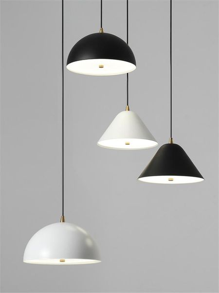

pendant lamps nordic minimalist acrylic metal lampshade lights bedroom living room dining bar bedside black lamp hanging lighting
