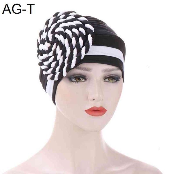 

autumn winter women's simple beanie muslim ladies hat style hair care cap headband women's sleeping hat chemo beanie hats, Blue;gray