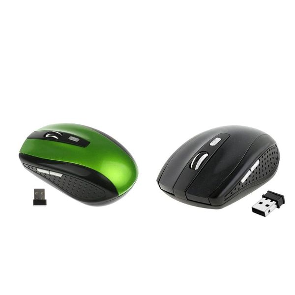 

packs 2.4ghz wireless optical mouse usb 2.0 receiver 6 buttons 1800dpi mice for pc computer laptop