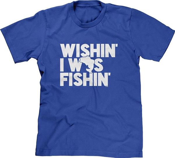 

men's t-shirts blittzen mens t-shirt wishin i was fishin, White;black