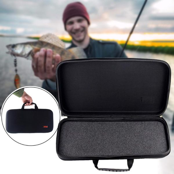 

fishing accessories hard shell eva bag shockproof sponge rod storage box portable tool