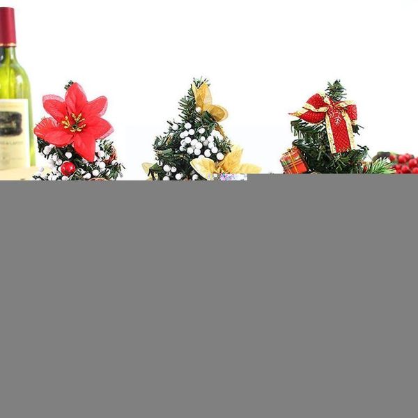 

christmas decorations mini 20cm decoration tree festival desksmall party for home year 2021 s9h5