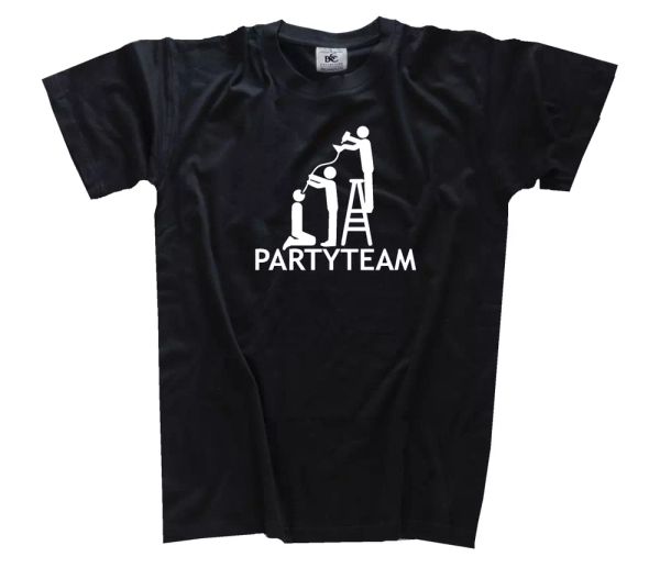 

party team-coma drinking alcohol disco party stag party t-shirt s-3xl, White;black