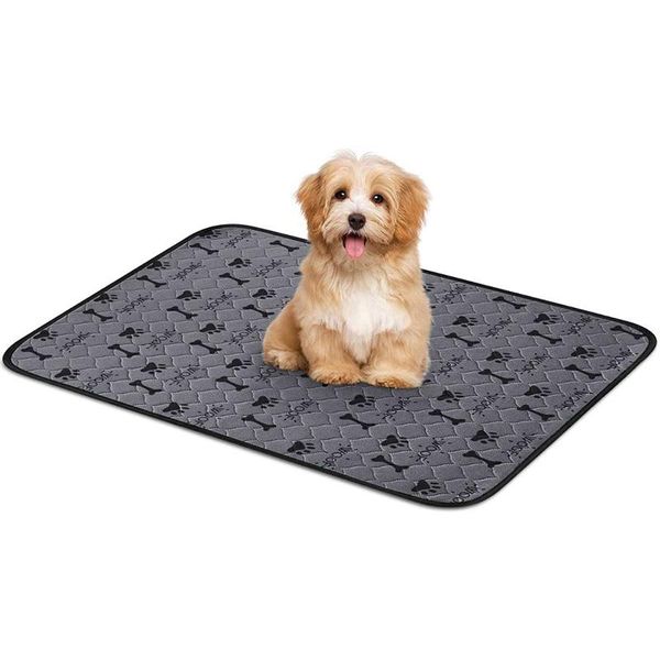 

dog pee pad pet training pads reusable soft 4 layers water absorption leak-proof non-slip washable puppy mats for dogs kennels & pens