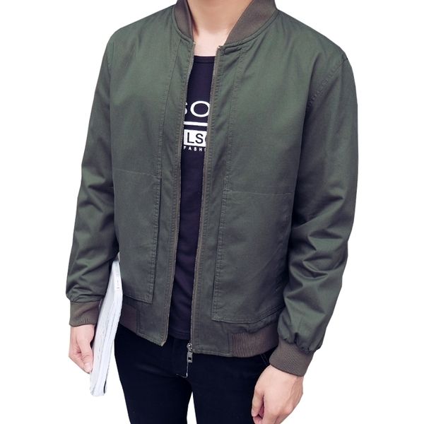 

men's jackets autumn men and coats casual solid color mens stand collar slim male bomber abz487 3d5r, Black;brown