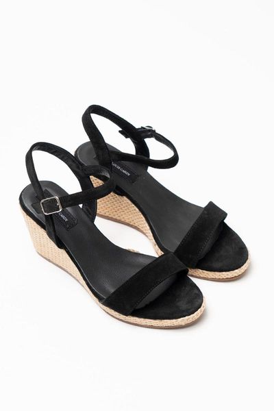 

sandals honoka black genuine leather wedges