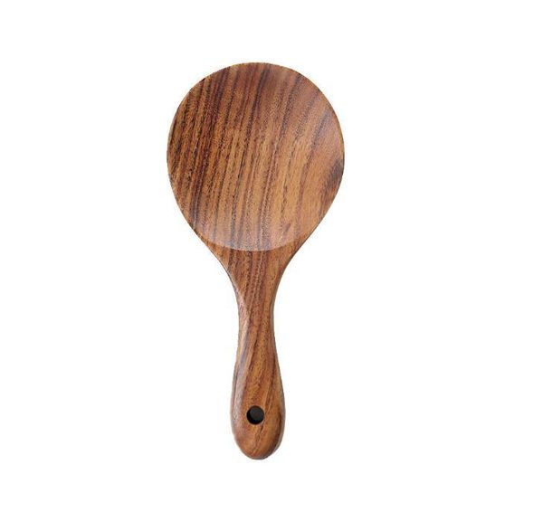 

spoons wooden rice paddle spatula kitchen solid wood potato serving scoop cooking utensils kitchenware sn2431